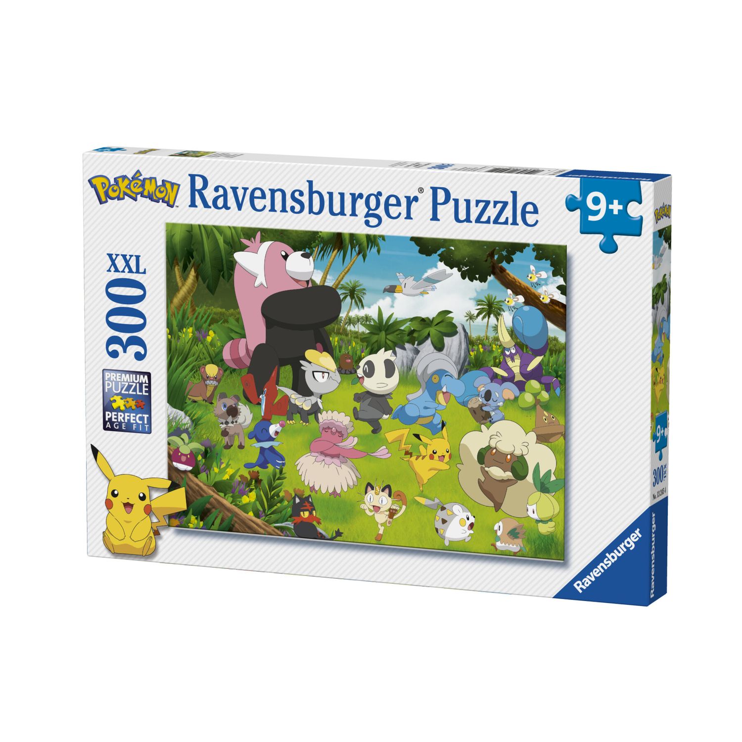 Ravensburger - puzzle pokémon, 300 pezzi xxl, età raccomandata 9+ anni - POKEMON, RAVENSBURGER
