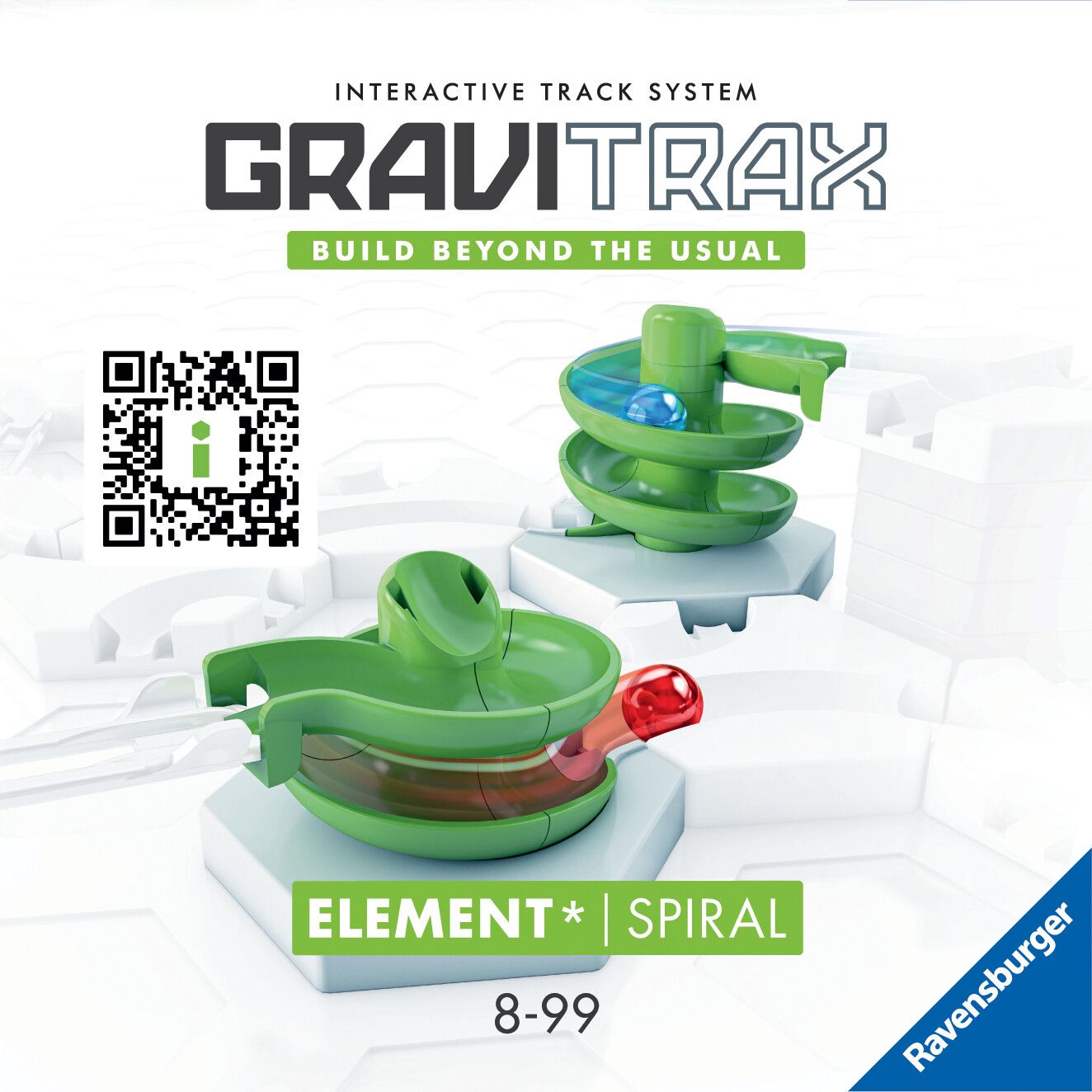 Ravensburger gravitrax spiral, gioco innovativo ed educativo stem, 8+ anni, accessorio - GRAVITRAX, RAVENSBURGER