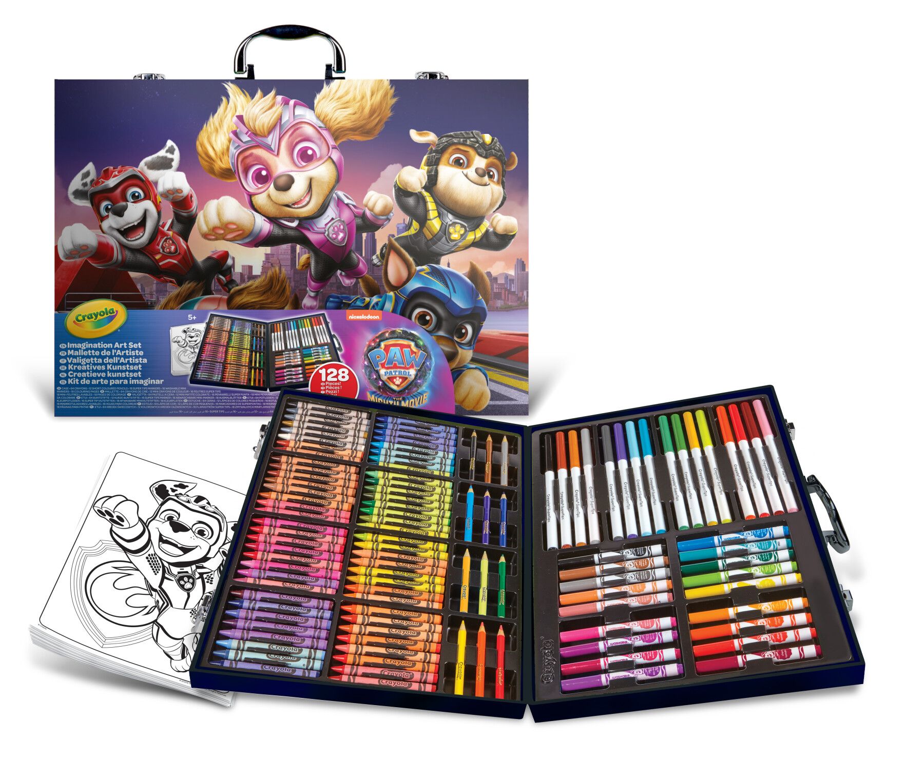 Crayola valigetta dell'artista paw patrol - contiene 128 pezzi - CRAYOLA