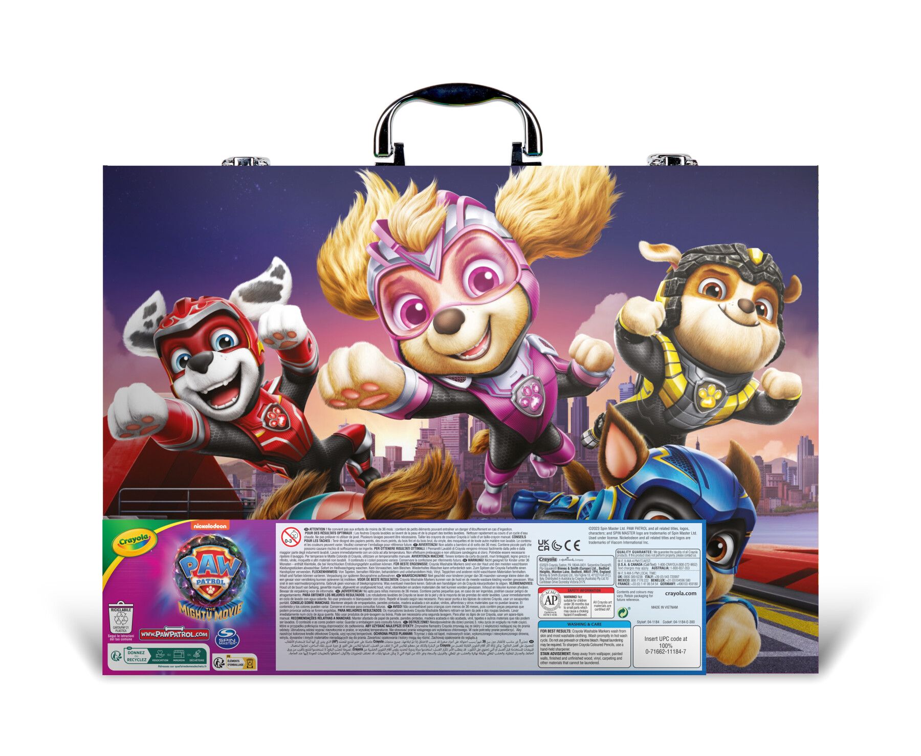 Crayola valigetta dell'artista paw patrol - contiene 128 pezzi - CRAYOLA