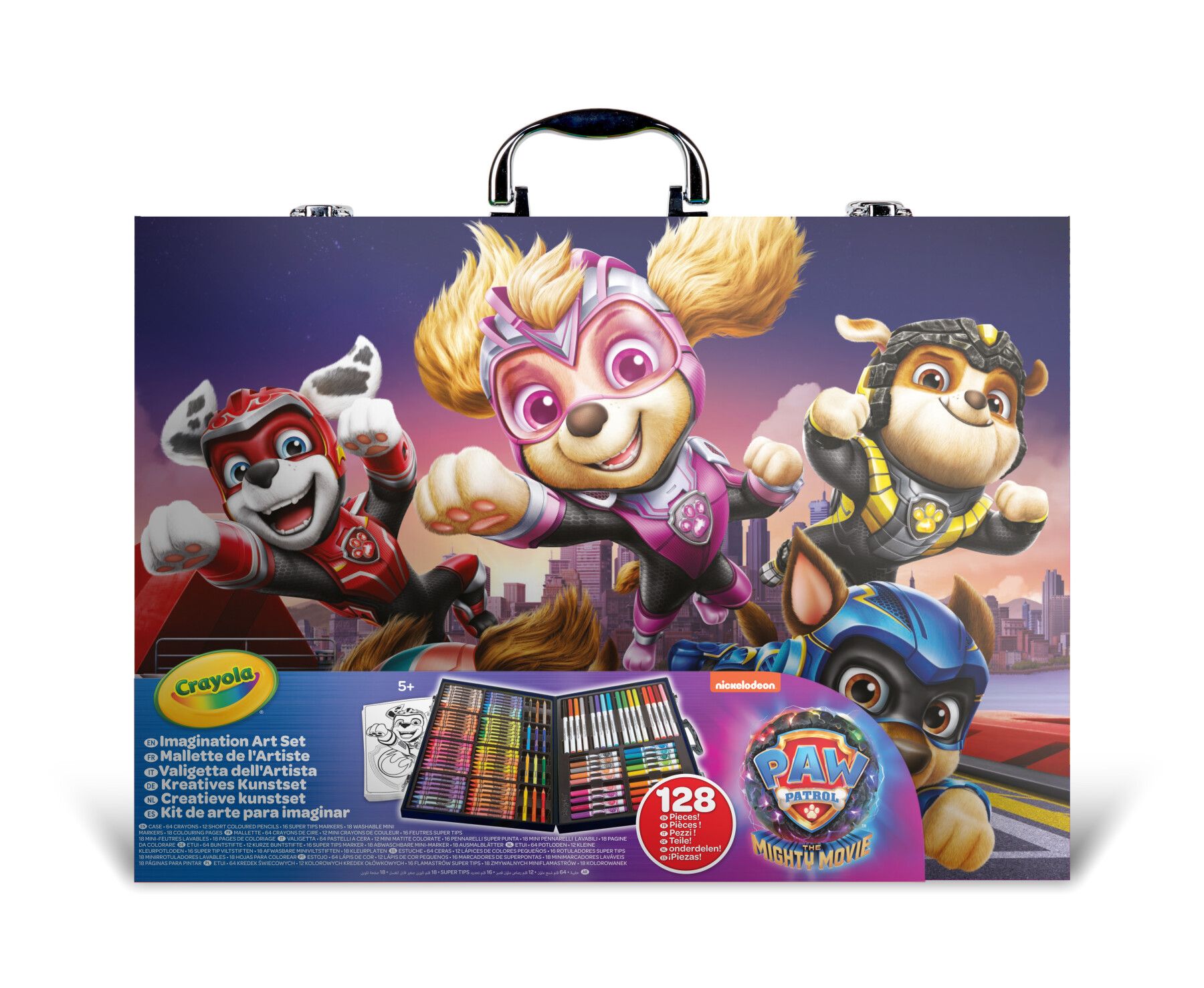 Crayola valigetta dell'artista paw patrol - contiene 128 pezzi - CRAYOLA