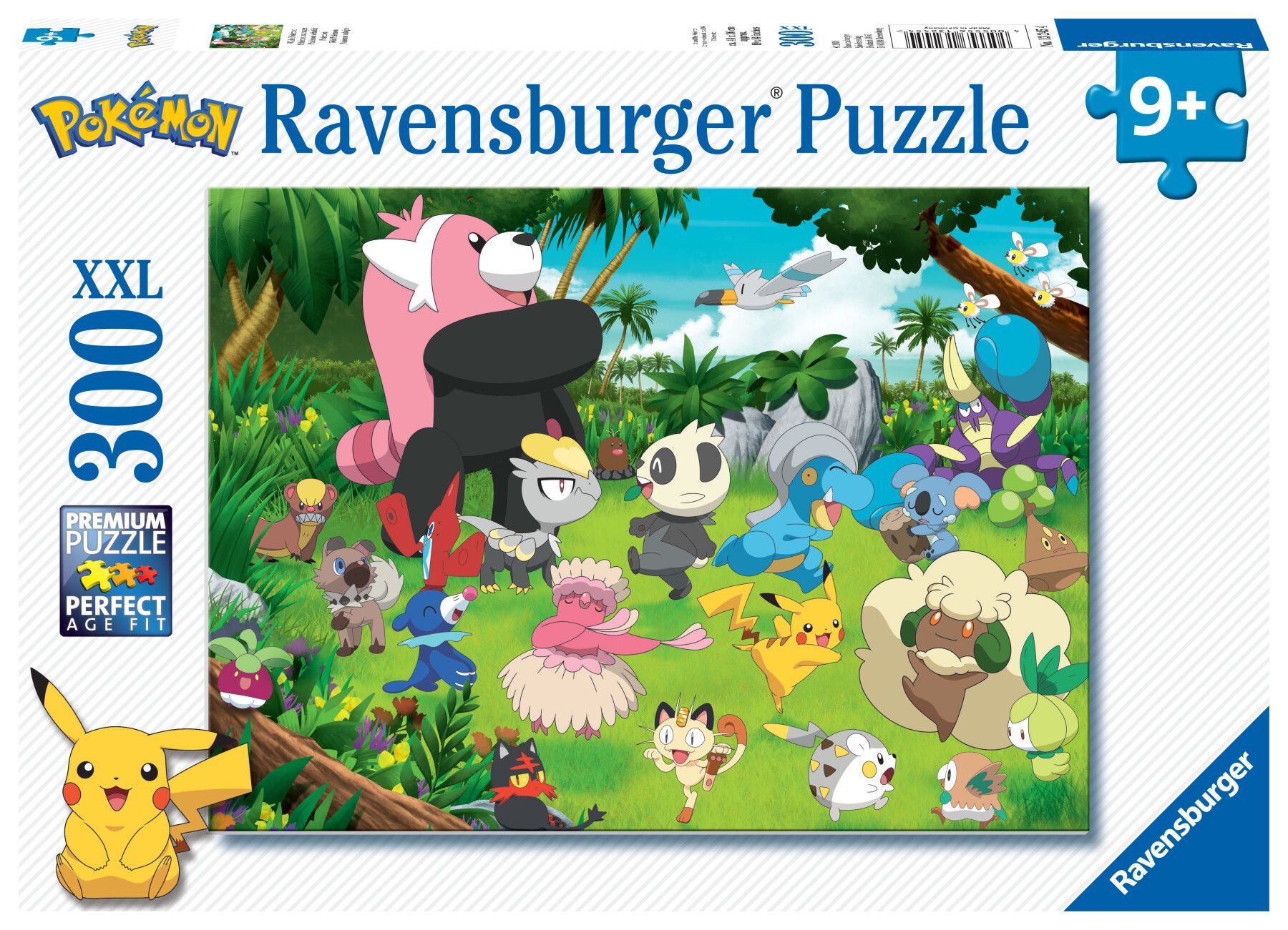 Ravensburger - puzzle pokémon, 300 pezzi xxl, età raccomandata 9+ anni - POKEMON, RAVENSBURGER