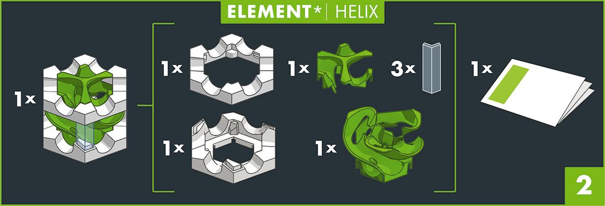 Ravensburger gravitrax professional helix - elica, gioco innovativo ed educativo stem, 8+ anni, accessorio - GRAVITRAX, RAVENSBURGER