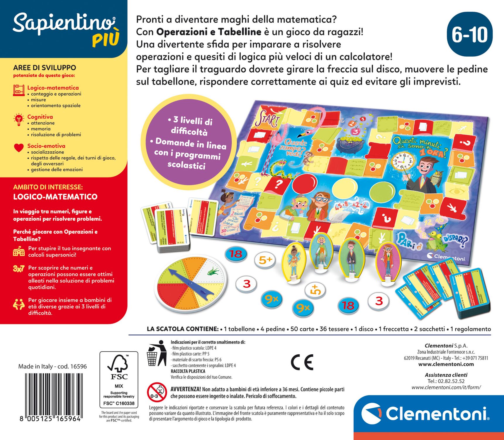 Sapientino più - operazioni e tabelline - SAPIENTINO