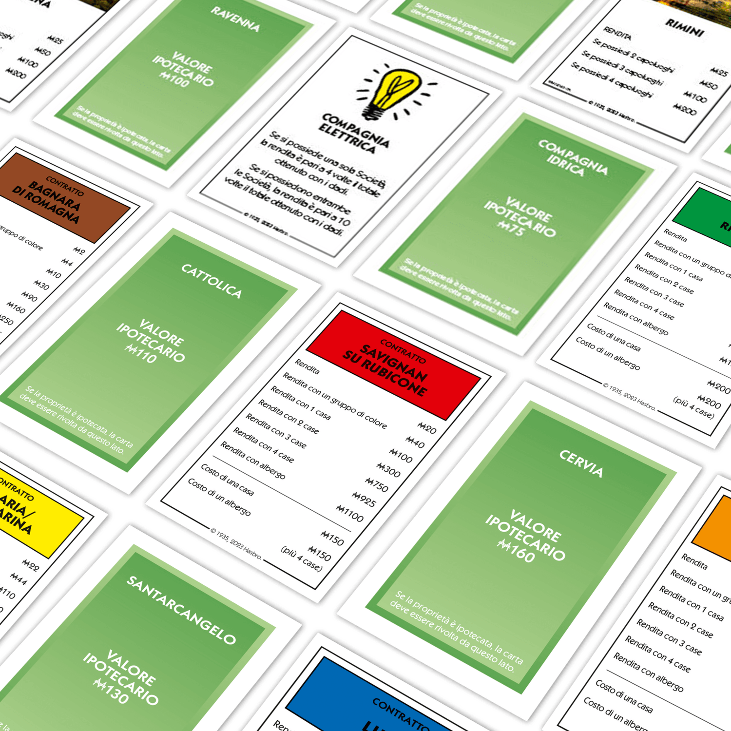 Winning moves - monopoly - i borghi più belli d'italia - romagna - MONOPOLY