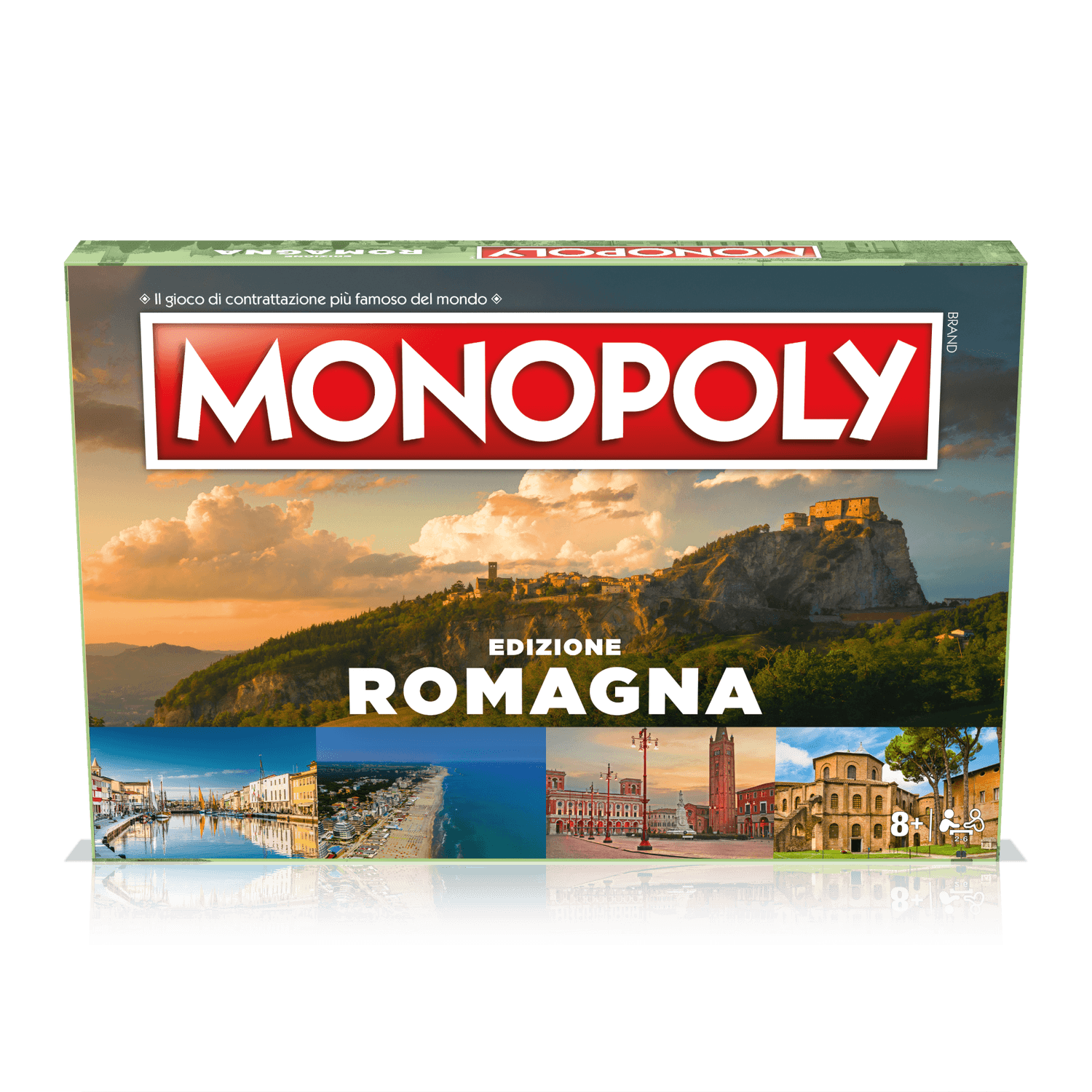 Winning moves - monopoly - i borghi più belli d'italia - romagna - MONOPOLY