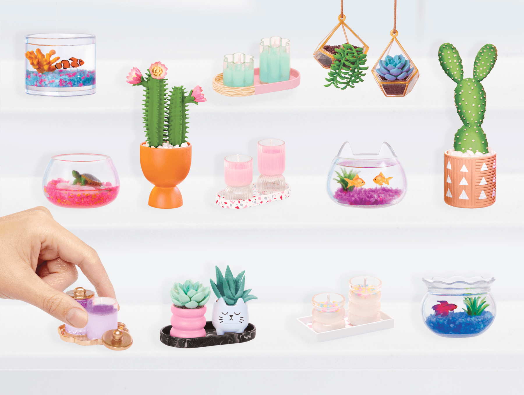 Make it mini lifestyle miniverse serie 1 di mga - set fai-da-te con repliche, confezione misteriosa e gioco in resina - MINIVERSE MGA