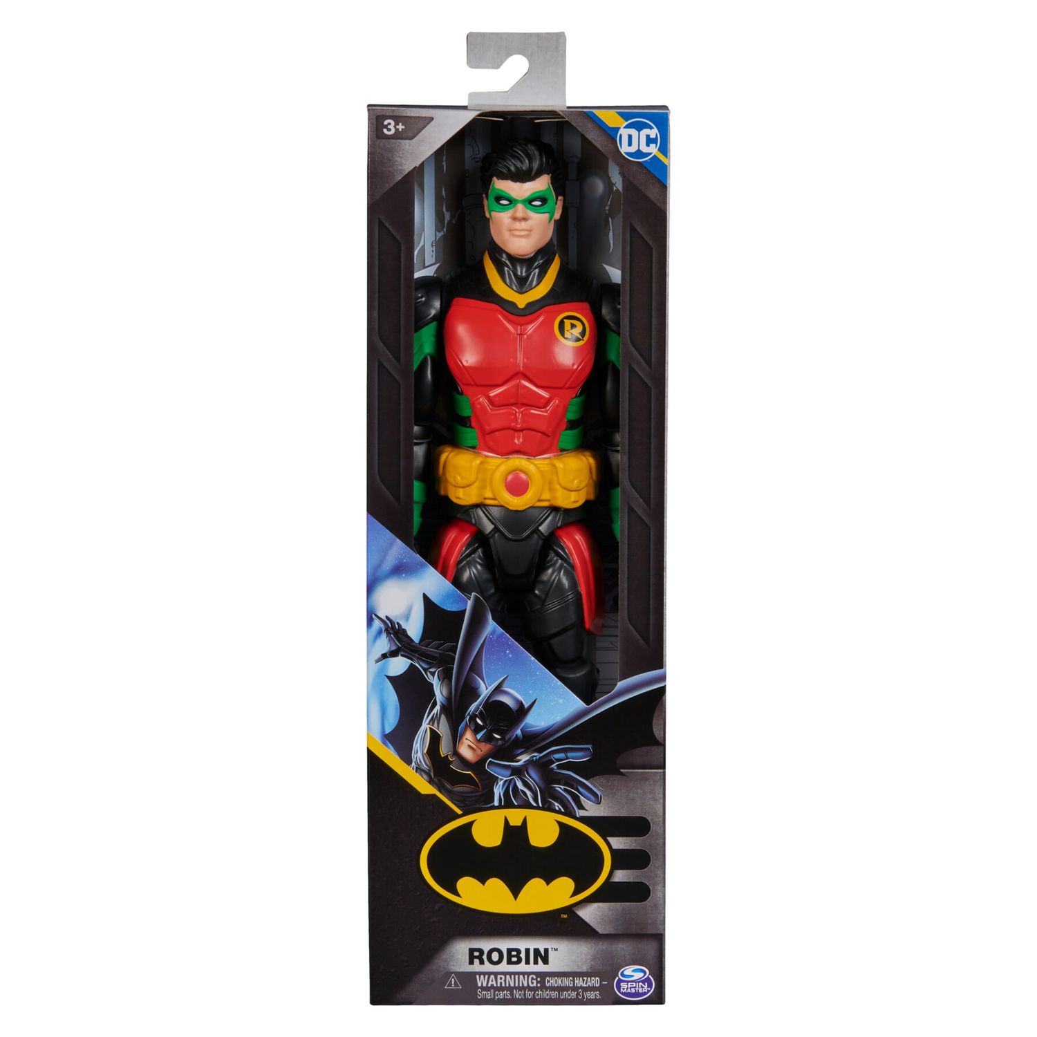 Dc comics, action figure robin armatura, supereroe giocattolo in scala, personaggio mondo batman alto 30 cm, supereroe con 11 punti di articolazione, giochi per bambini e bambine, 3+ anni - BATMAN, DC COMICS