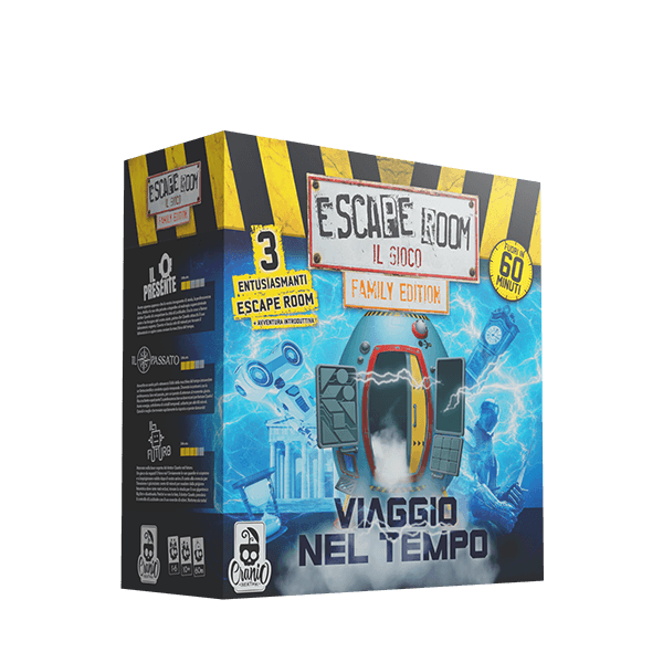 Escape room viaggio nel tempo, gioco da tavolo, 10+, gioco escape room per tutti, cc479 - CRANIO CREATIONS