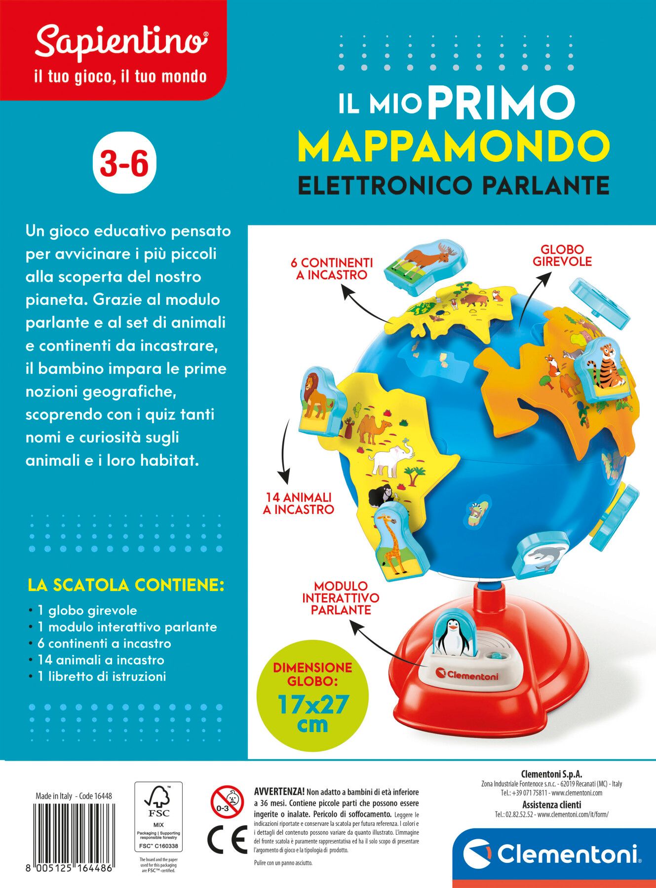 Sapientino - il mio primo mappamondo - SAPIENTINO