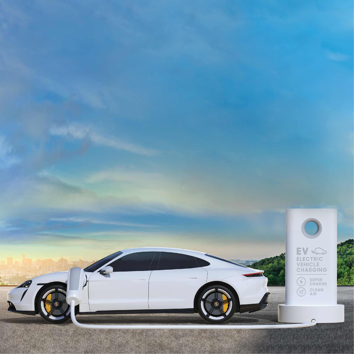 Toy rc porsche taycan turbo s 1:20 - Sharper Image