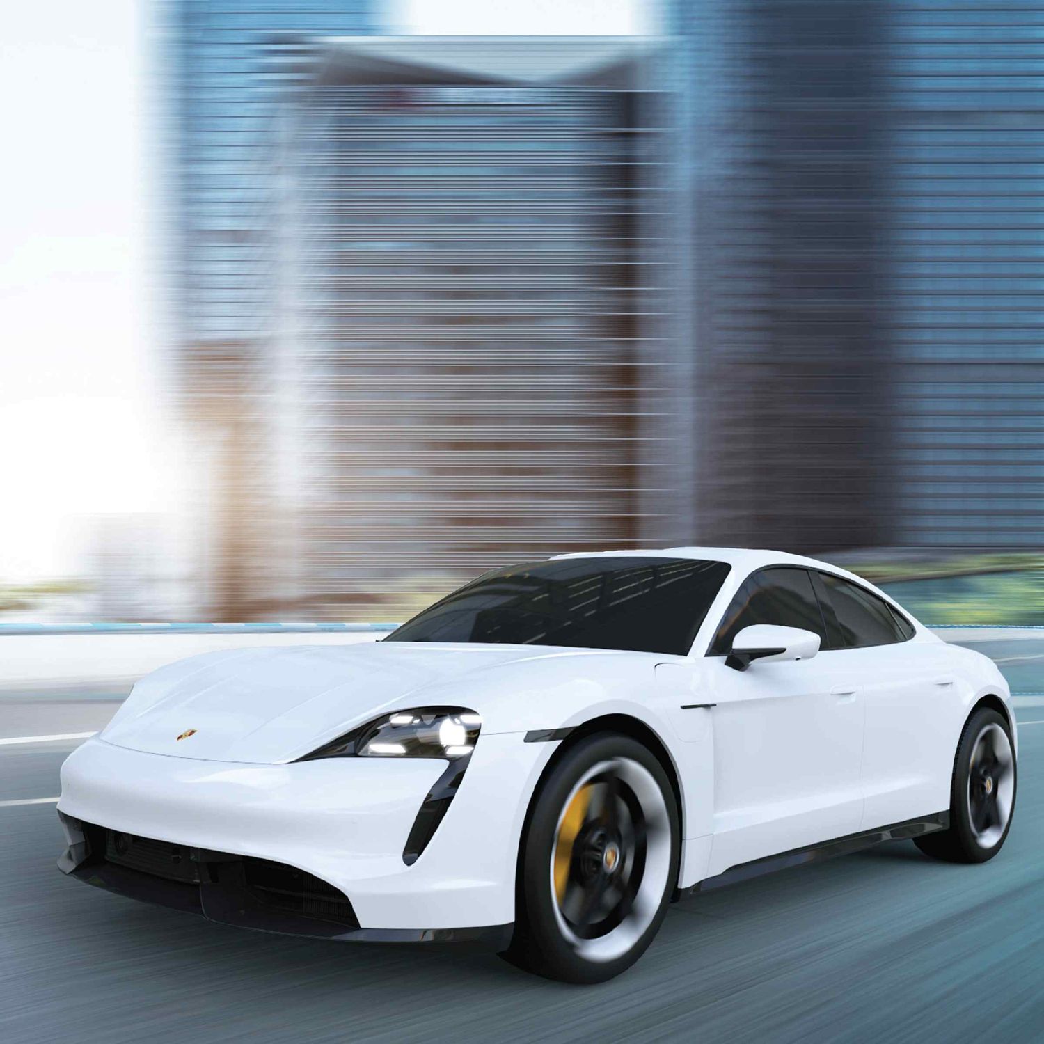 Toy rc porsche taycan turbo s 1:20 - Sharper Image