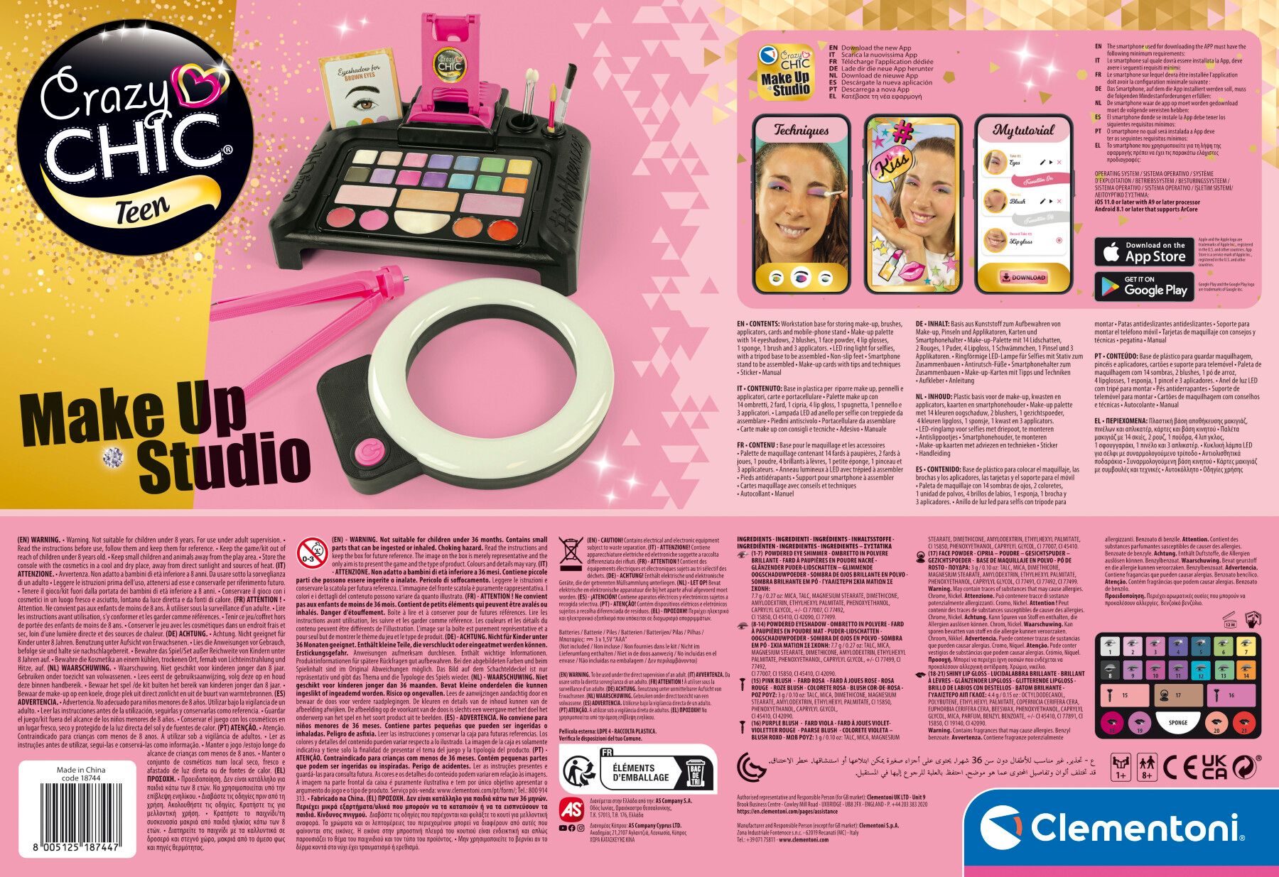 Crazy chic make up studio - CLEMENTONI, CRAZY CHIC
