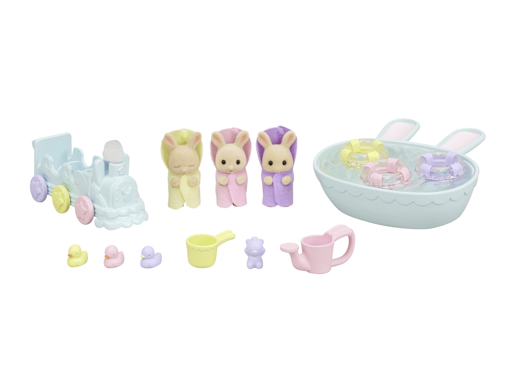 Sylvanian families - set pronti per giocare - set bagnetto dei trigemini - SYLVANIAN FAMILIES