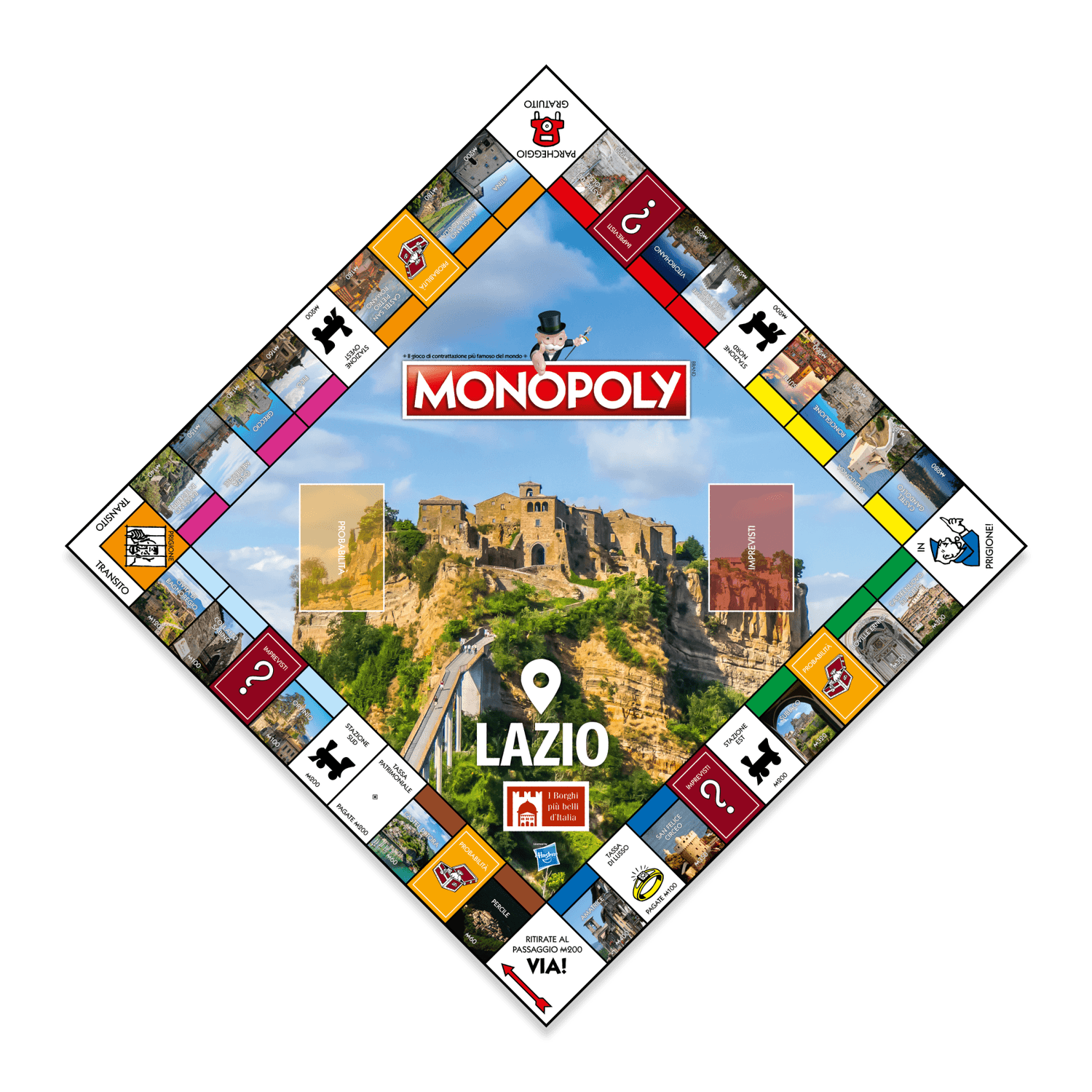 Winning moves - monopoly - i borghi più belli d'italia - lazio - MONOPOLY
