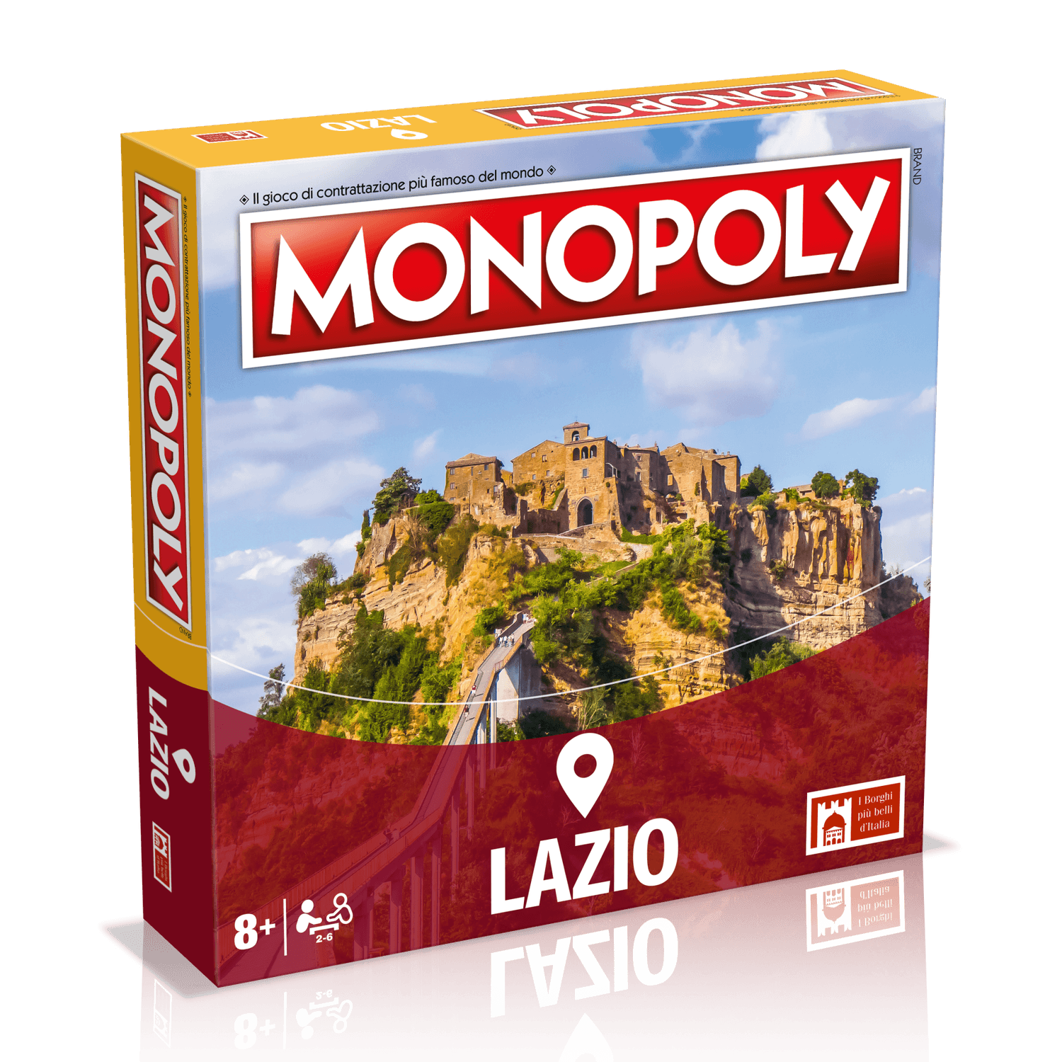 Winning moves - monopoly - i borghi più belli d'italia - lazio - MONOPOLY