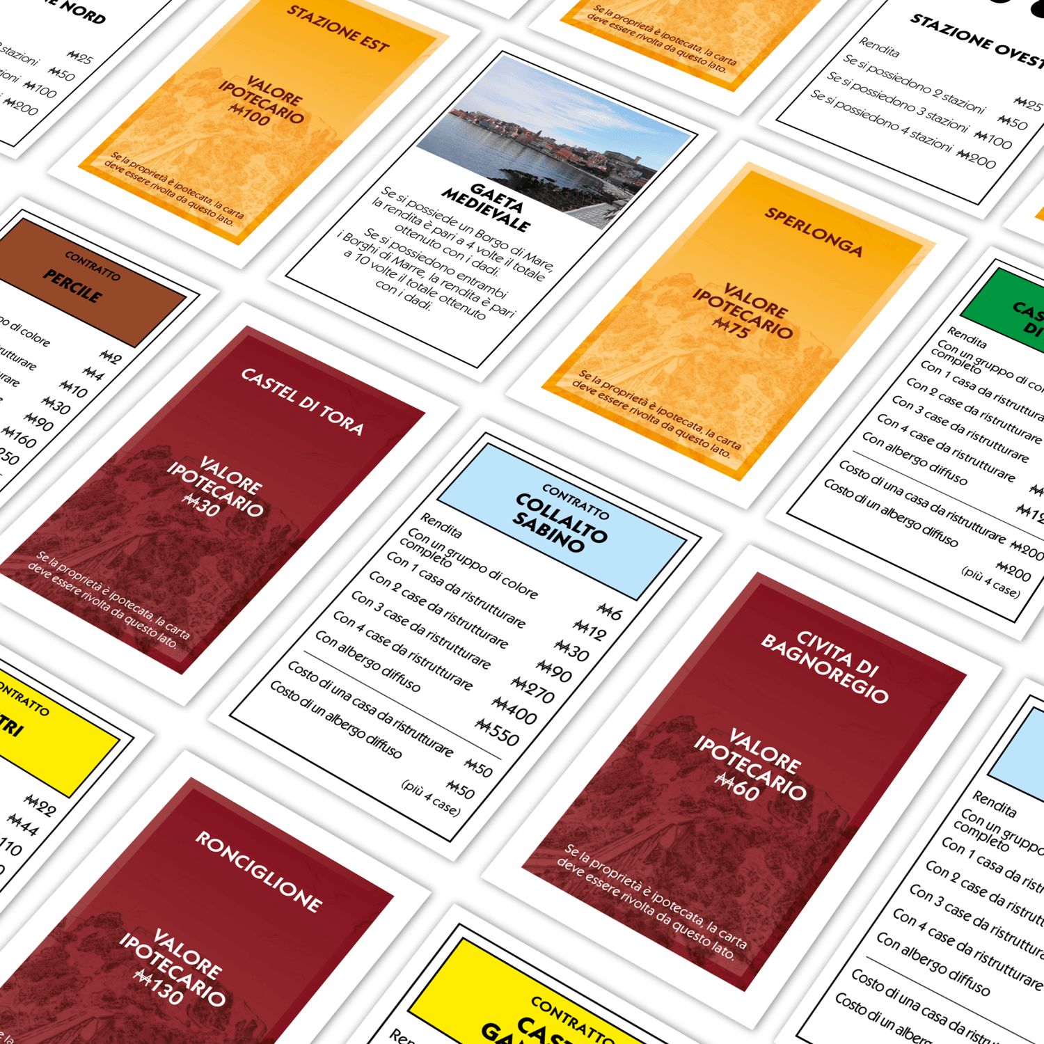 Winning moves - monopoly - i borghi più belli d'italia - lazio - MONOPOLY