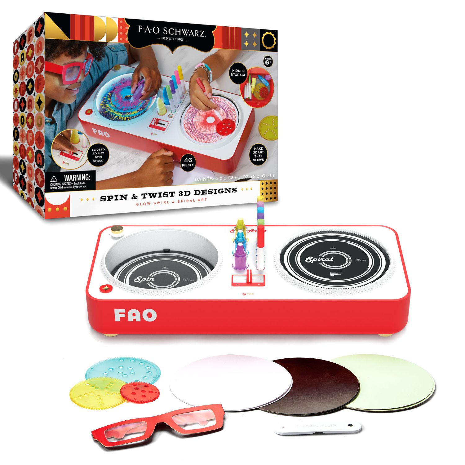 Kit creativo 3d spin and twist - FAO Schwarz