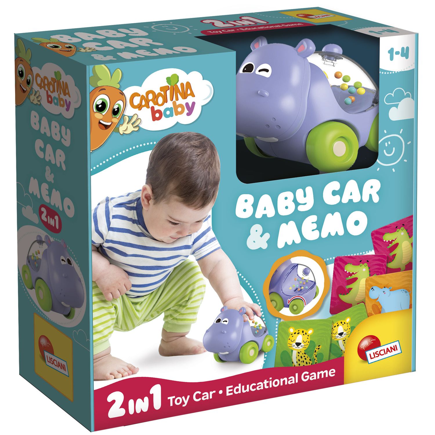Carotina baby hippo car & memo - 
