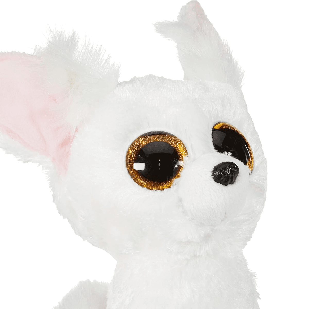 Ty - peluche - beanie boos - volpe - phoenix - bianco - occhi dorati grandi e glitter - il pupazzo con gli occhi grandi scintillanti - 15 cm - 36225 - TY