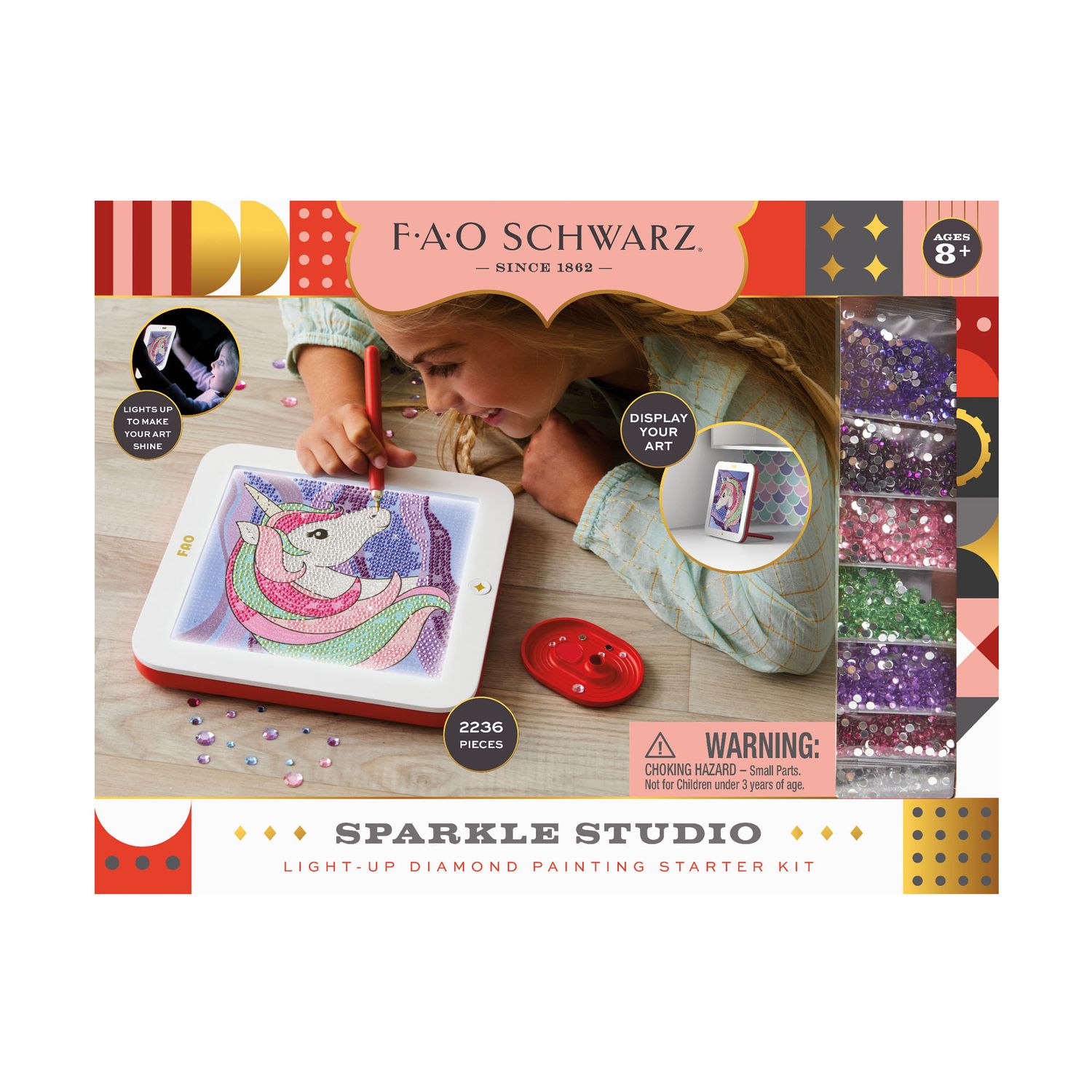 Kit per la pittura fai-da-te con diamanti a led - FAO Schwarz
