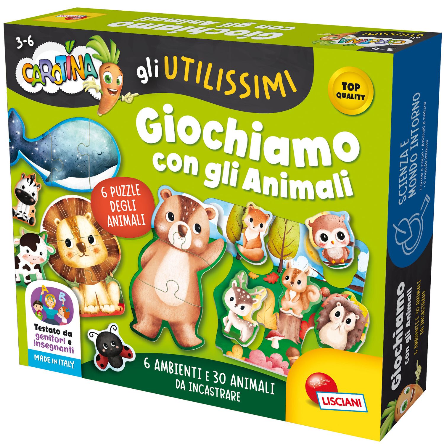 Carotina gli utilissimi giochiamo con gli animali - LISCIANI