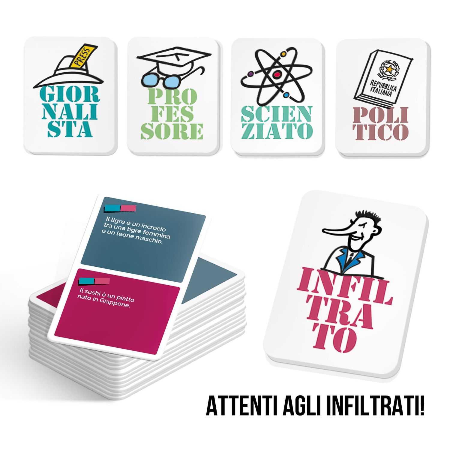 Non ti fidare - il party game delle fake news -made in italy - LUDIC