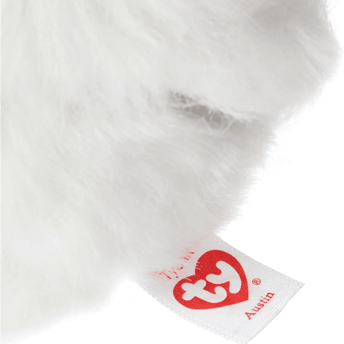 Ty - beanie boos peluche austin, 15 cm, gufo, bianco, t36305 - TY