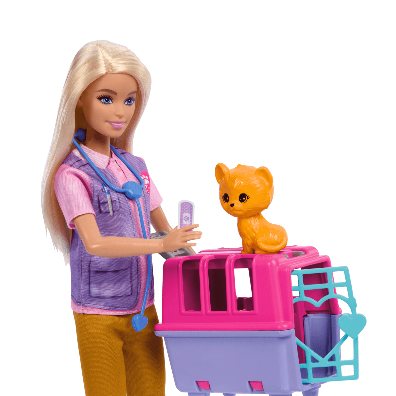 Barbie playset dei cuccioli con trasportino e accessori - Barbie