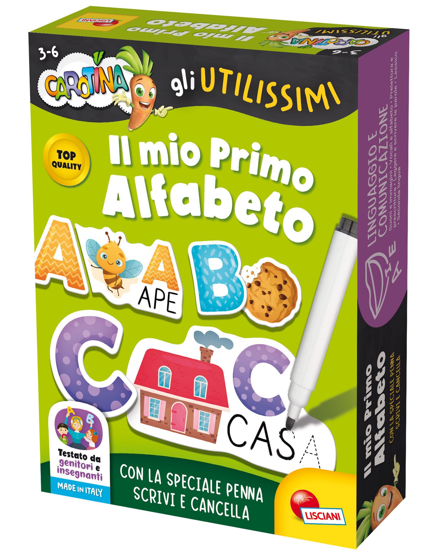 Carotina gli utilissimi il mio primo alfabeto - LISCIANI
