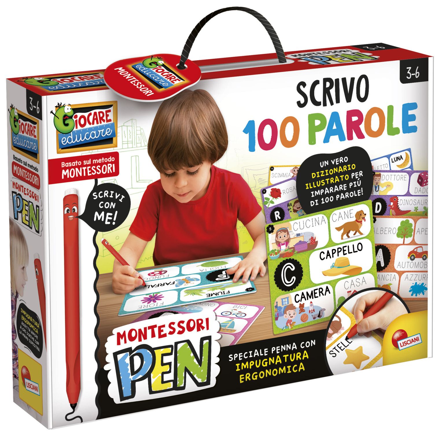 Montessori pen scrivo 100 parole - LISCIANI
