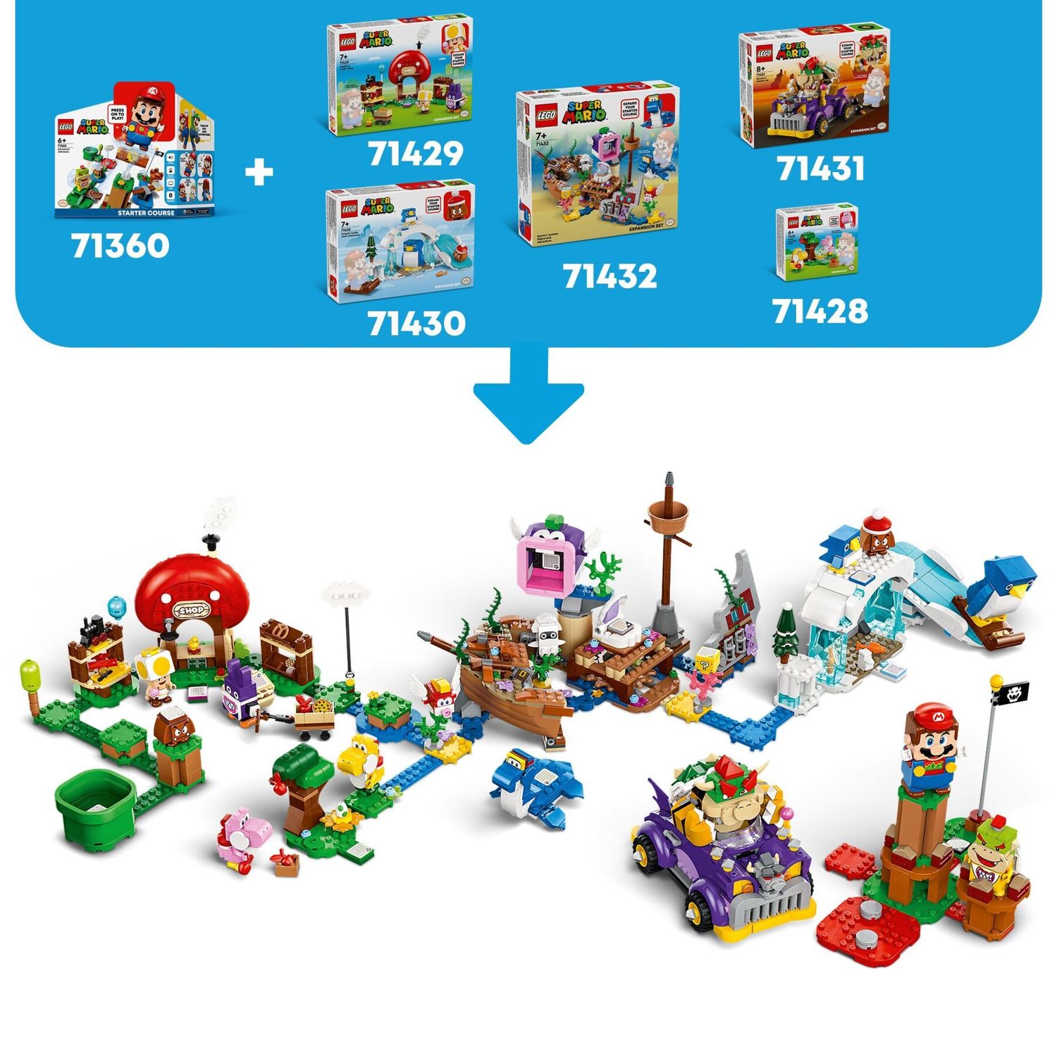 Lego super mario 71429 pack di espansione ruboniglio al negozio di toad, giochi per bambini 7+ anni con 2 personaggi giocattolo - LEGO® Super Mario™, Super Mario, Lego