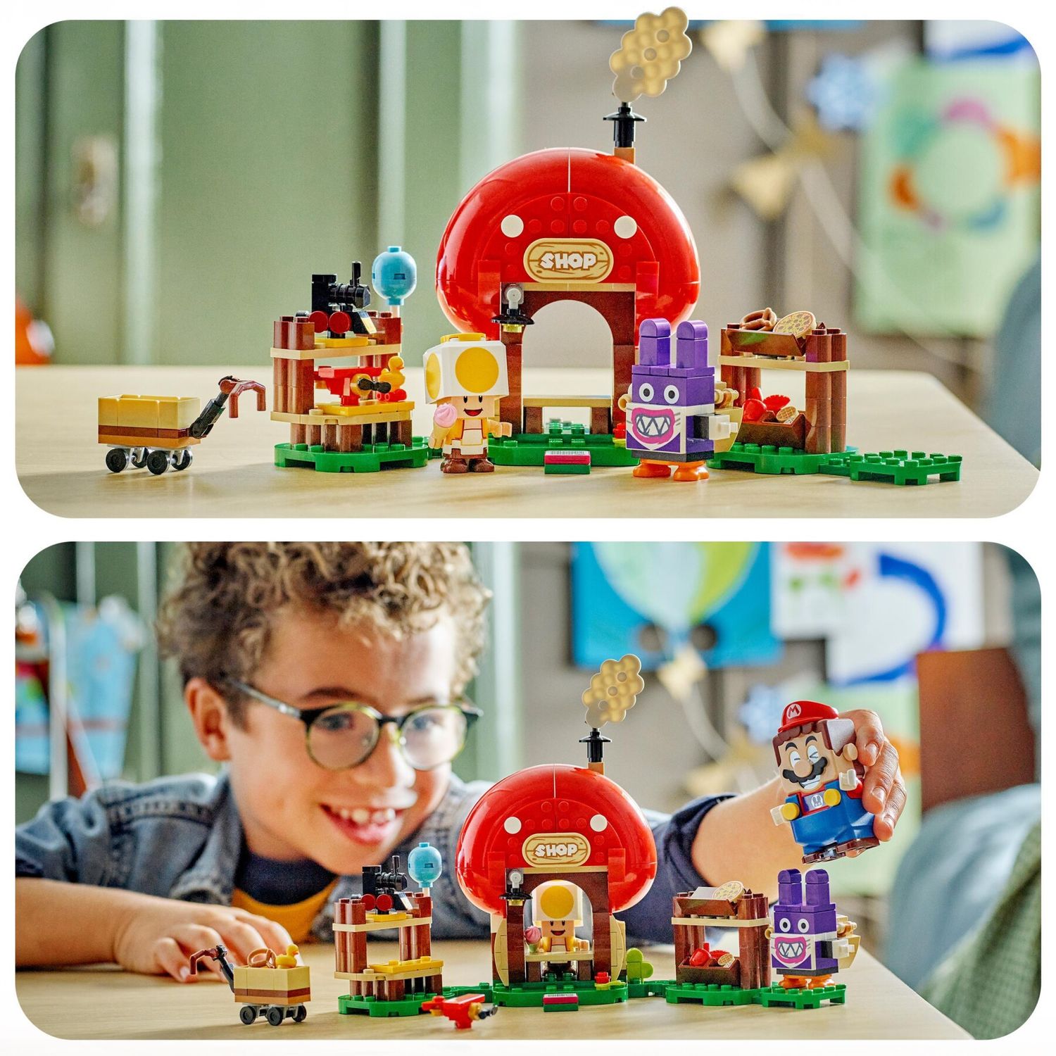 Lego super mario 71429 pack di espansione ruboniglio al negozio di toad, giochi per bambini 7+ anni con 2 personaggi giocattolo - LEGO® Super Mario™, Super Mario, Lego