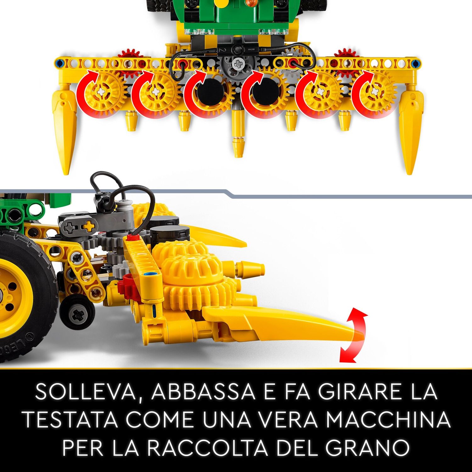 Lego technic 42168 john deere 9700 forage harvester, trattore giocattolo per bambini 9+ anni, veicolo mietitrebbia funzionante - LEGO TECHNIC, Lego