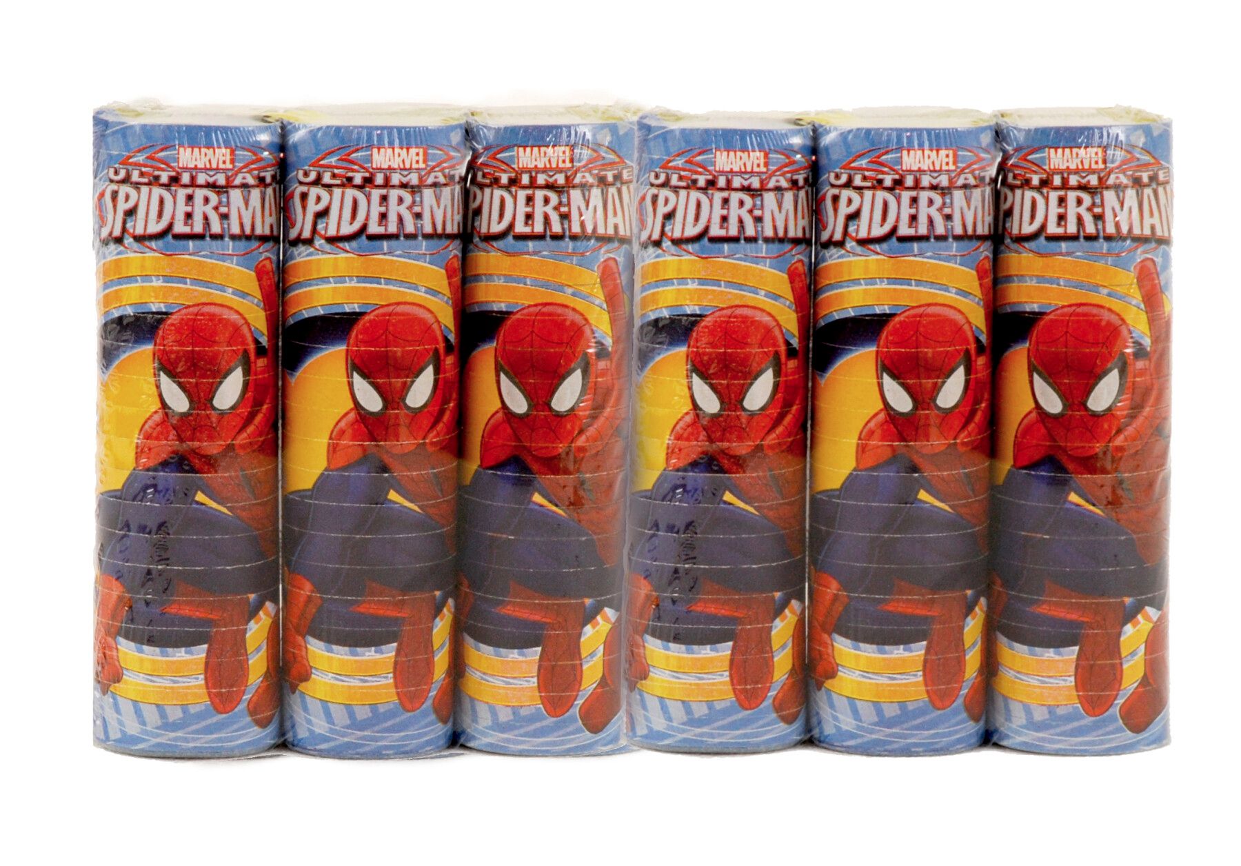 Confezione da 6 stelle filanti spiderman originali - Avengers, Spiderman