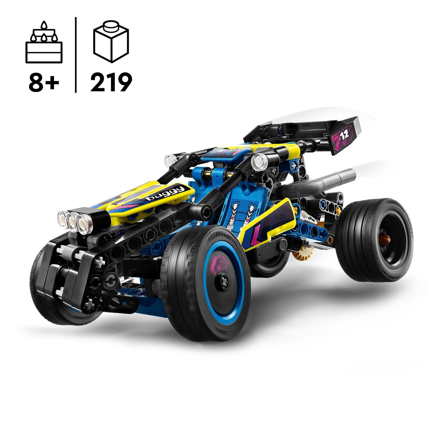 Lego technic 42164 buggy da corsa, macchina giocattolo per bambini da 8 anni in su, regalo amanti modellini di auto da gara - LEGO TECHNIC, Lego