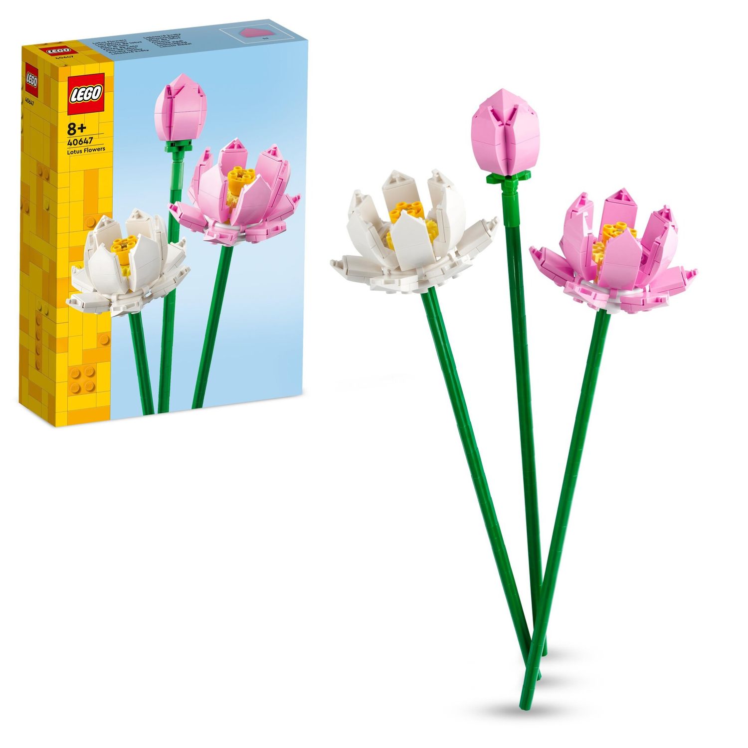 Lego creator 40647 fiori di loto, fiori finti per bambini da 8+, bouquet regalo per san valentino, per lei o lui, donna o uomo - LEGO CREATOR, Lego
