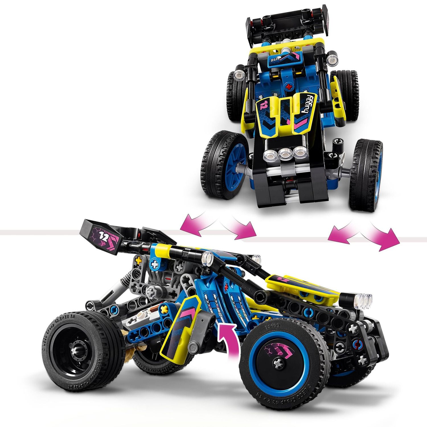 Lego technic 42164 buggy da corsa, macchina giocattolo per bambini da 8 anni in su, regalo amanti modellini di auto da gara - LEGO TECHNIC, Lego