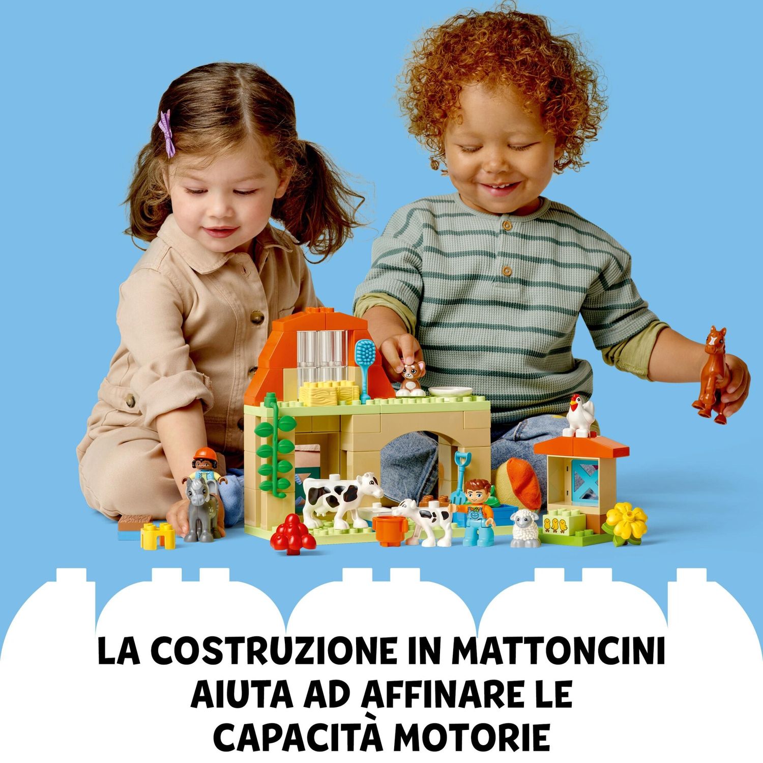 Lego duplo 10416 cura degli animali di fattoria giocattolo, gioco di ruolo educativo per bambini 2+ con figure giocattolo - LEGO DUPLO, Lego