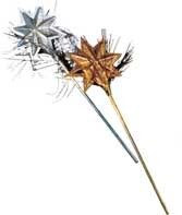 Bellissima bacchetta da fata lusso oro o argento assortita - 