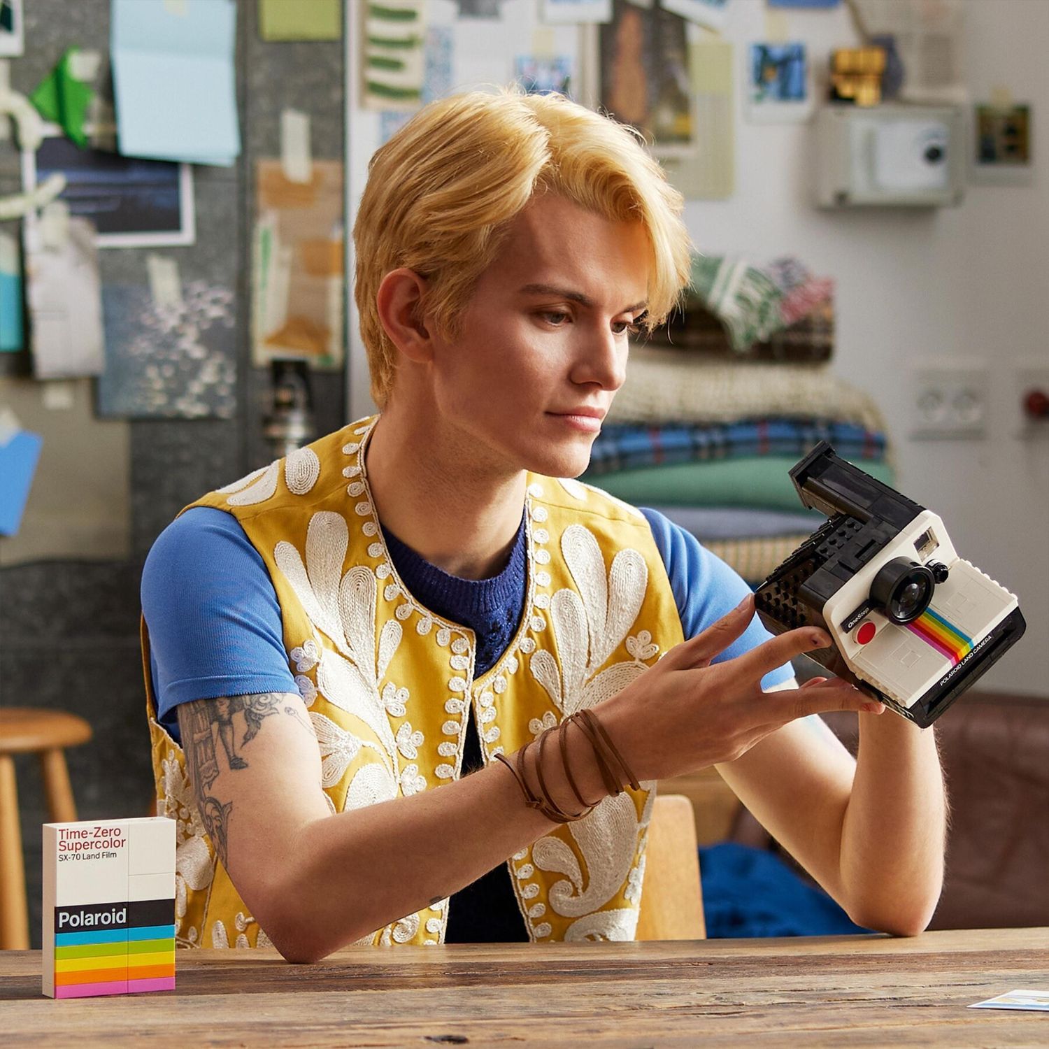 Lego ideas fotocamera polaroid onestep sx-70 21345 modellismo da costruire per adulti, regali creativi, oggetti da collezione - LEGO IDEAS, Lego