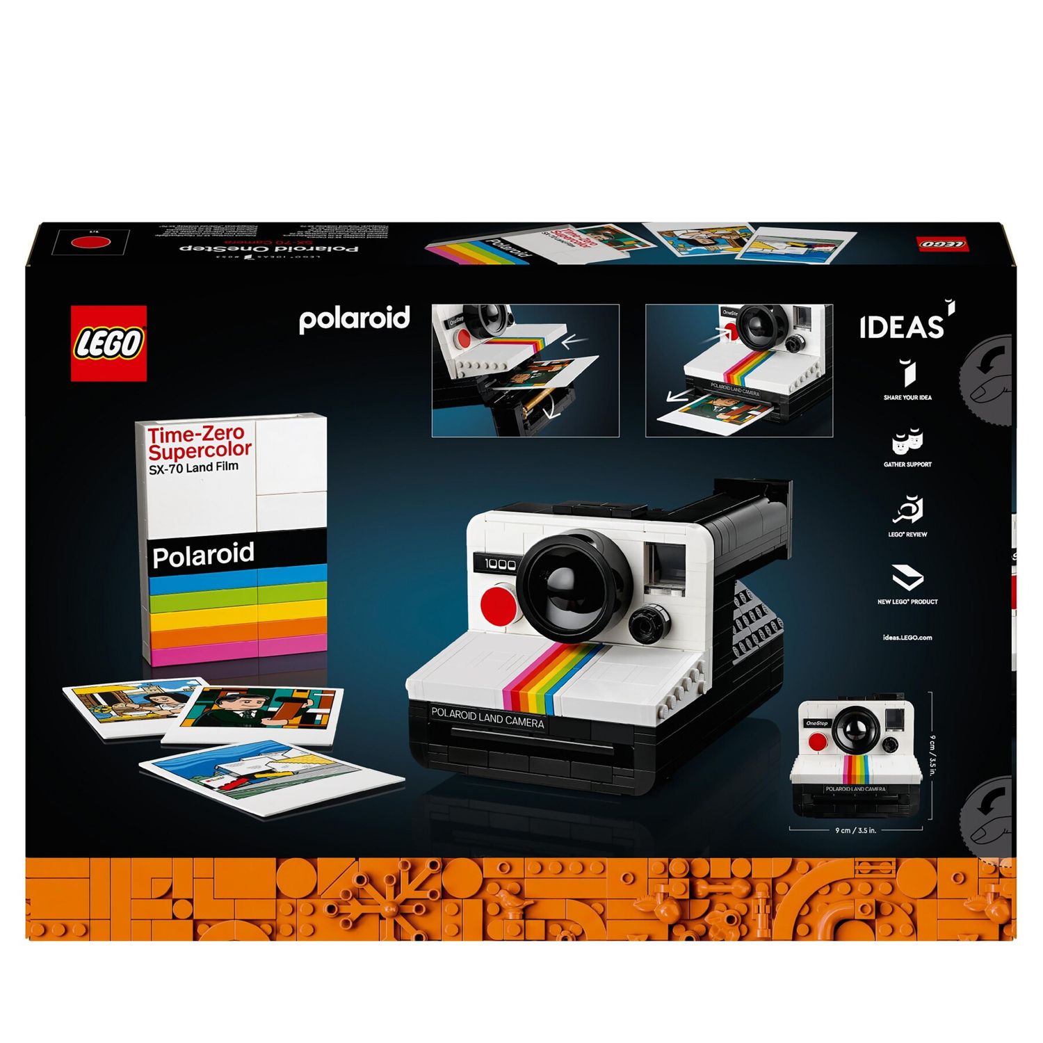 Lego ideas fotocamera polaroid onestep sx-70 21345 modellismo da costruire per adulti, regali creativi, oggetti da collezione - LEGO IDEAS, Lego