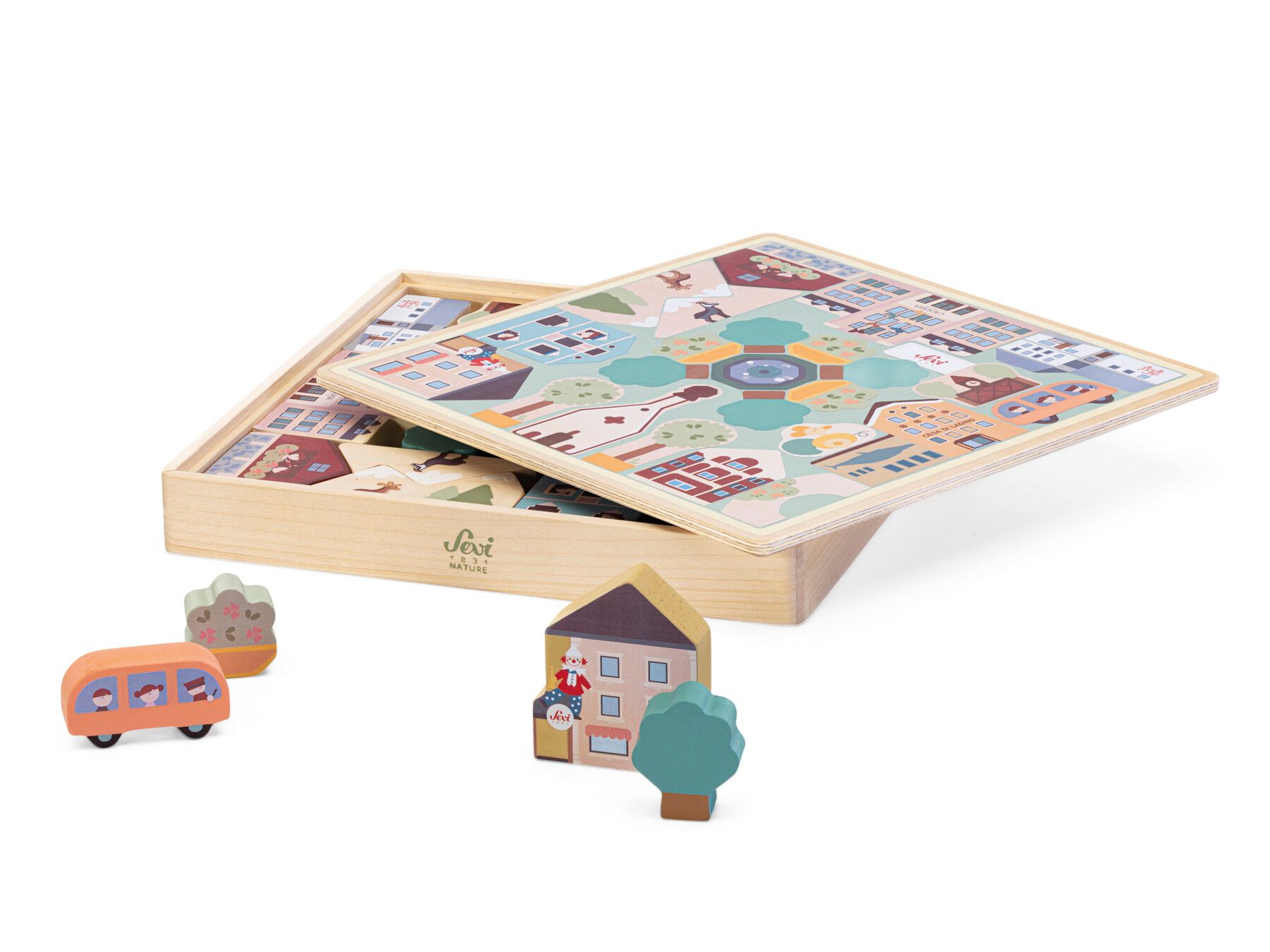 Sevi - play puzzle villaggio delle alpi - Trudi