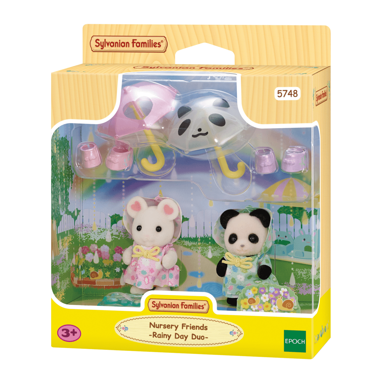 Sylvanian families - personaggi collezionabili - amici dell'asilo -  sotto la pioggia - SYLVANIAN FAMILIES