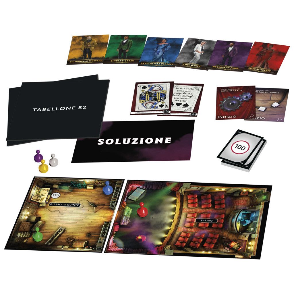 Hasbro gaming - cluedo escape il club dell'illusionista, gioco di mistero in versione escape room - HASBRO GAMING