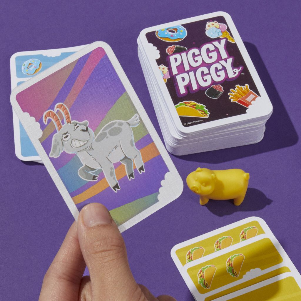 Hasbro gaming - piggy piggy, gioco di carte divertente per famiglie, da 2 a 6 giocatori, dai 7 anni in su - HASBRO GAMING