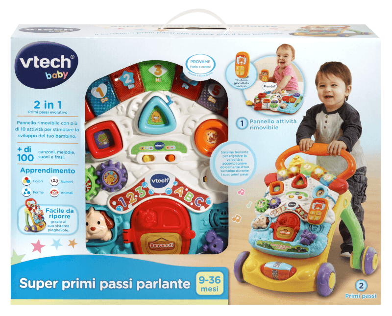 Vtech - un super primipassi parlante 2 in 1 con tavolo attività rimovibile per fare il pieno di scoperte! - VTECH