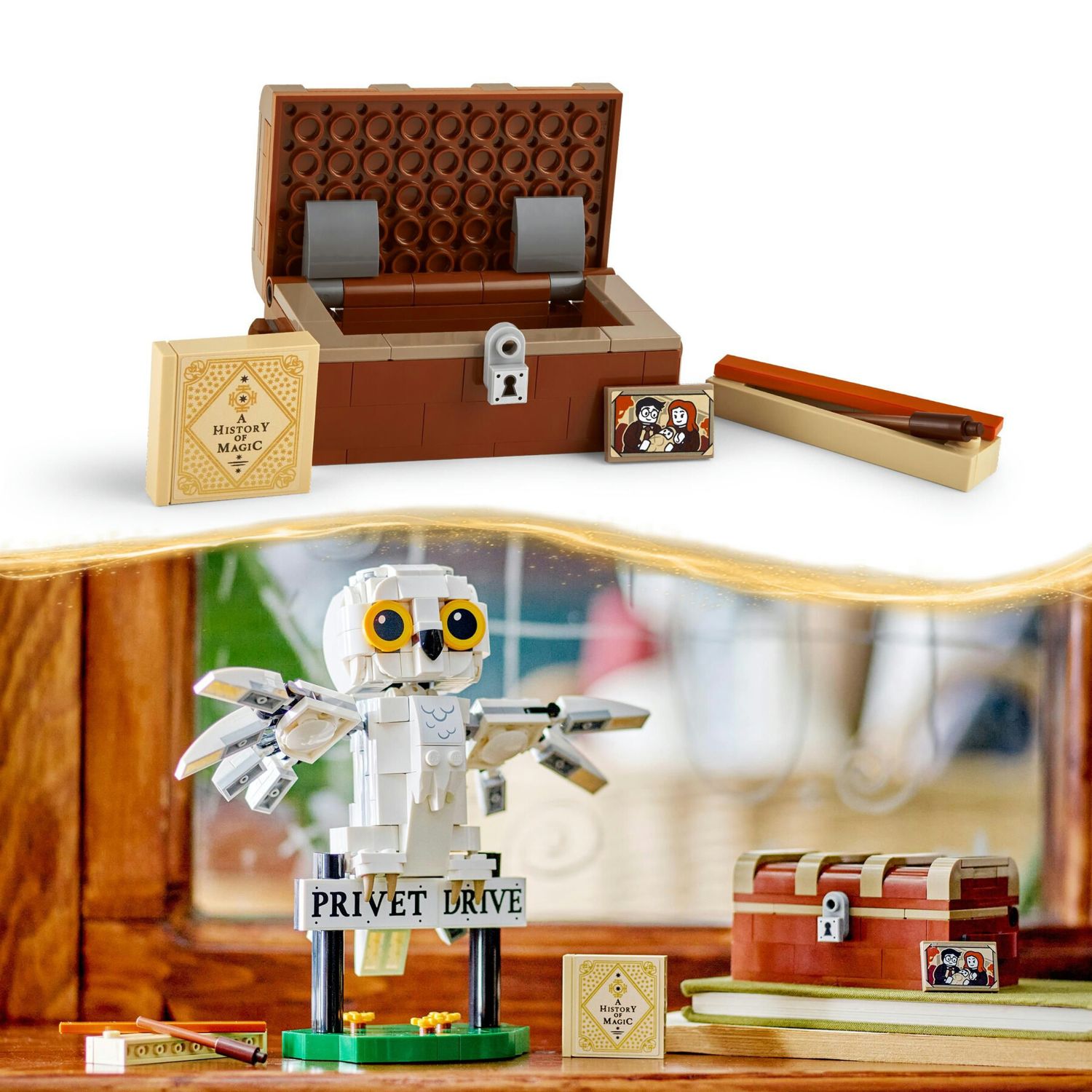 Lego harry potter 76425 edvige al numero 4 di privet drive, gioco per bambini 7+, modellino da costruire di civetta delle nevi - Harry Potter, LEGO® Harry Potter™, Lego