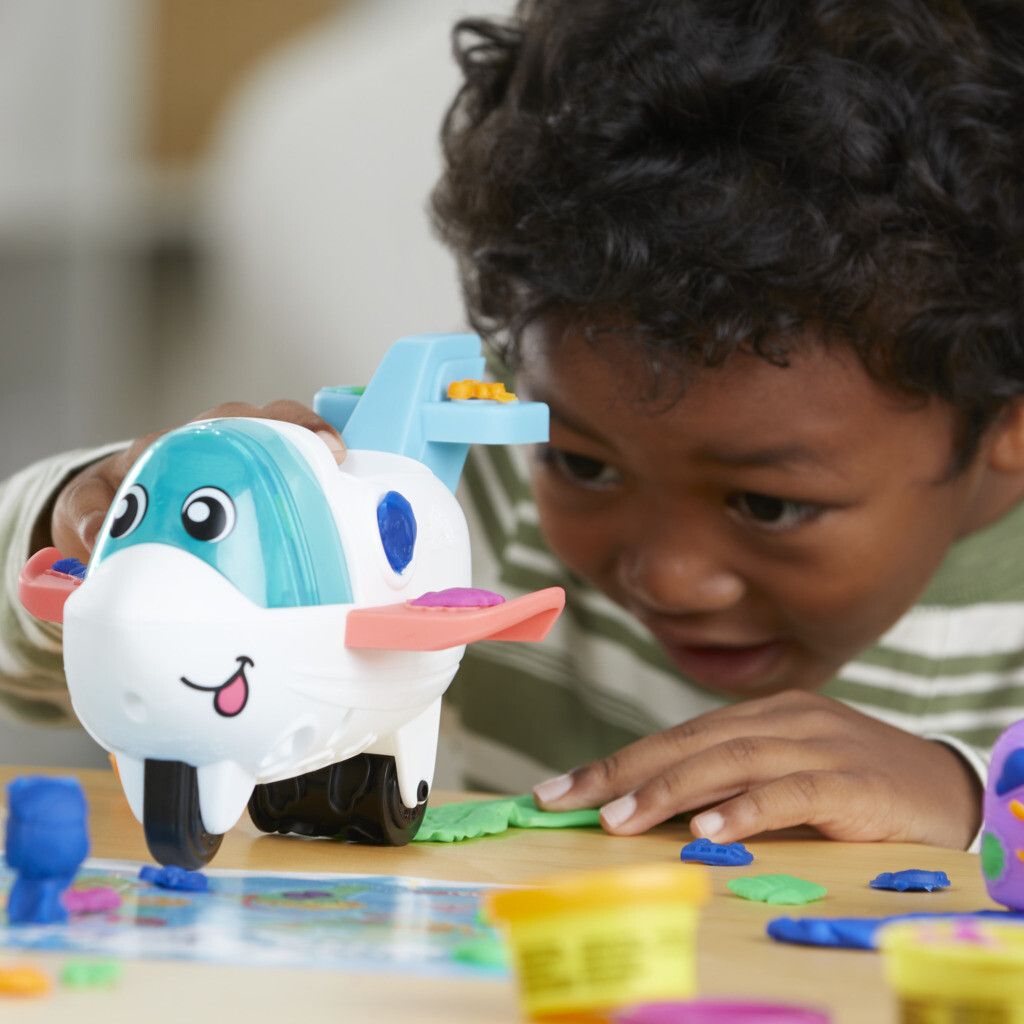 Play-doh, il mio primo aeroplano esploratore, starter set per attività manuali, per bambini e bambine - PLAY-DOH
