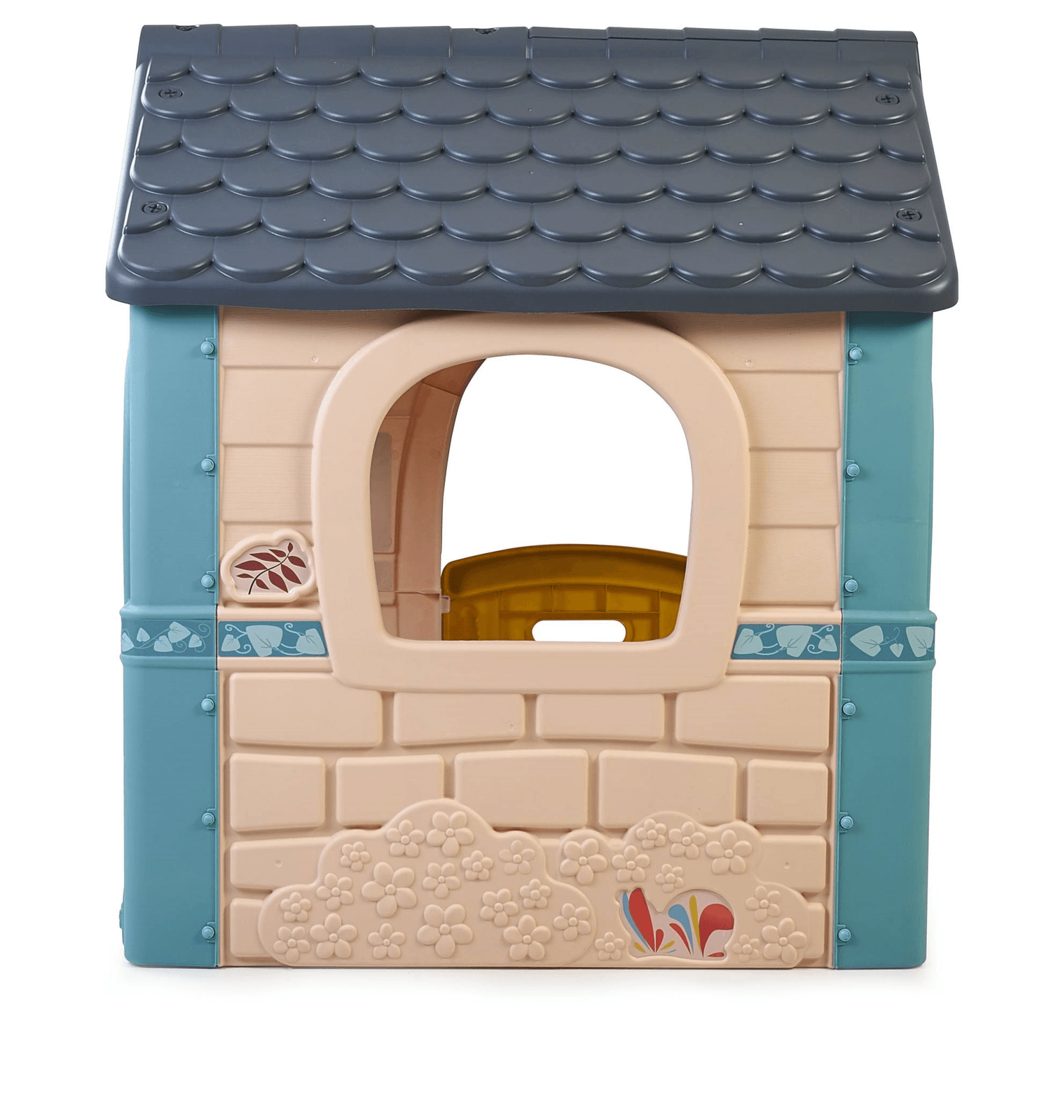 Feber casual house, casetta per bambini con porta apribile, colori pastello, per bambini/e dai 2 anni - FEBER